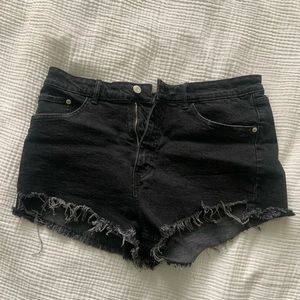 Zara mom jean shorts